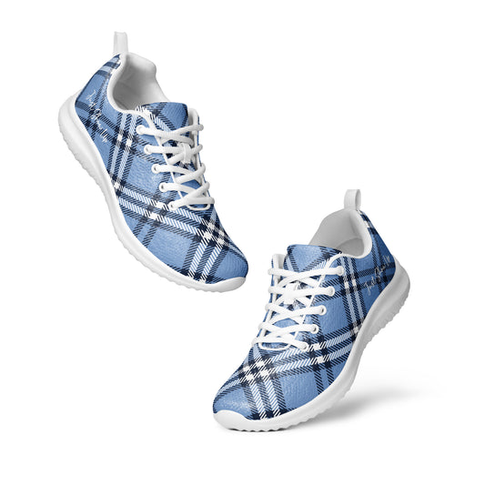 Men’s athletic shoes Blue Plaid