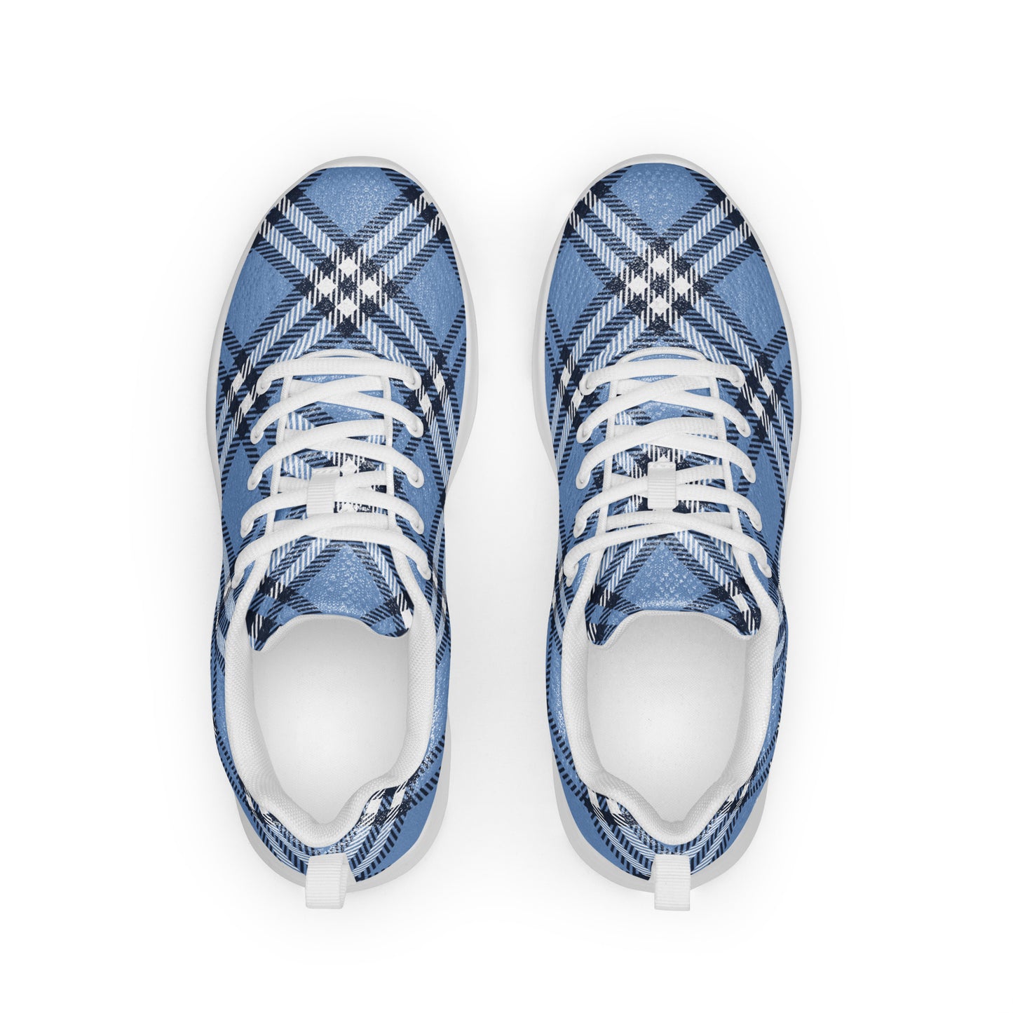 Men’s athletic shoes Blue Plaid