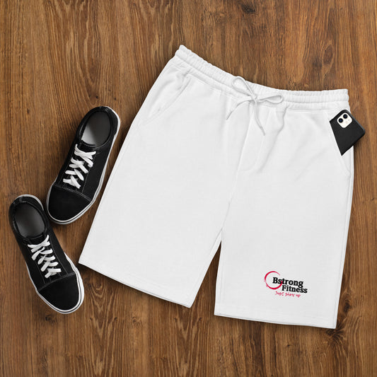 Fleece shorts white