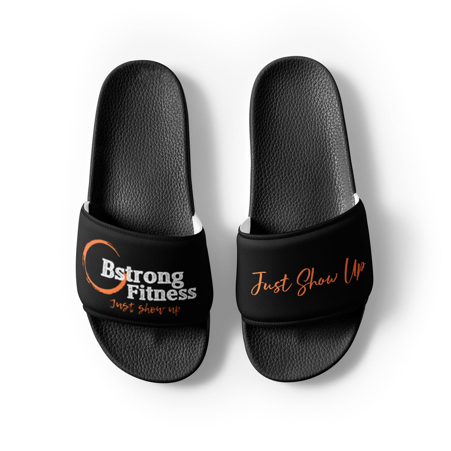 Men’s slides Black with Orange