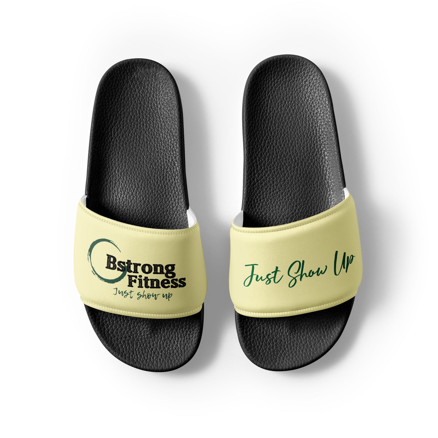 Men’s slides Yellow with Green