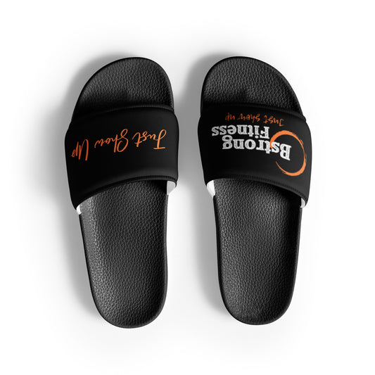 Men’s slides Black with Orange