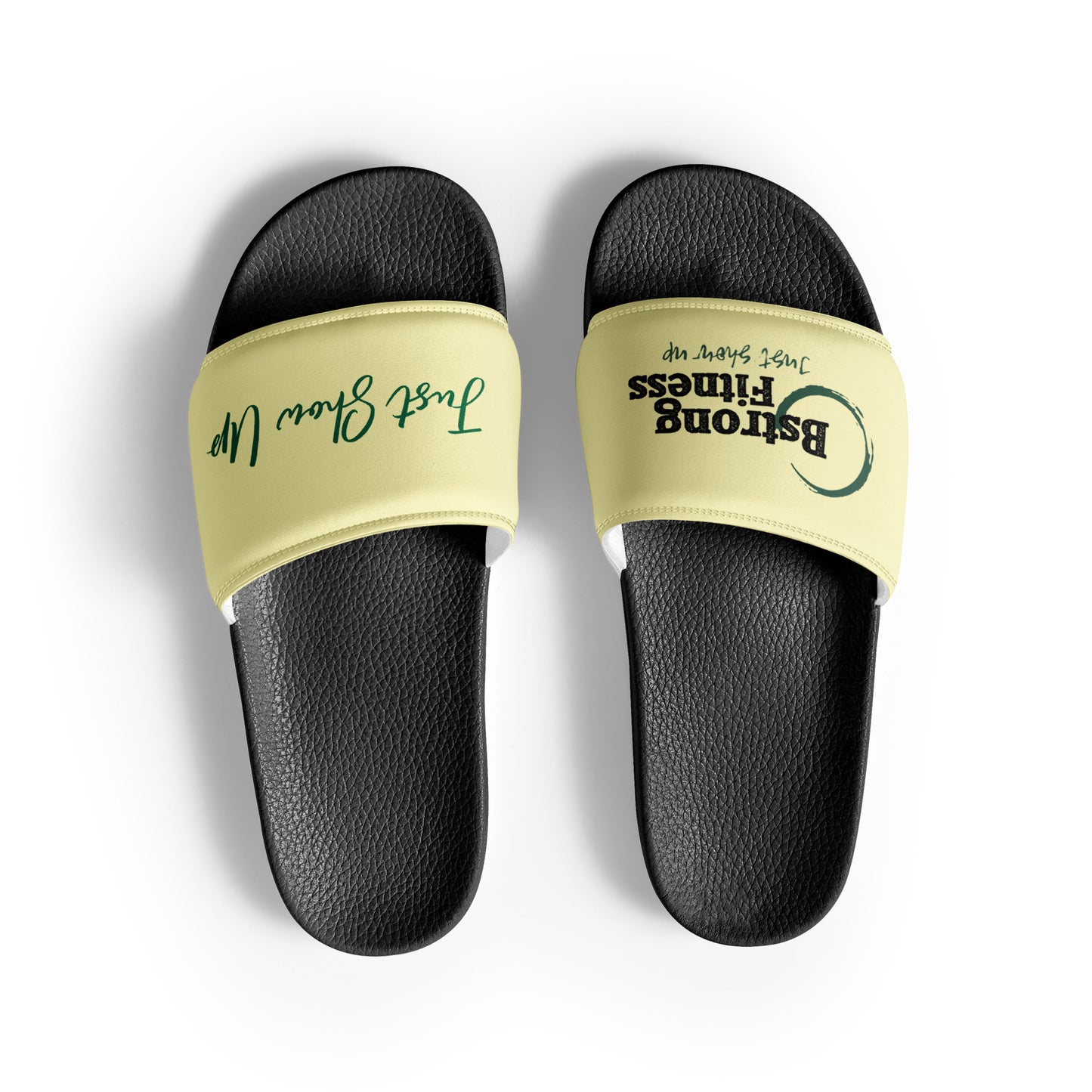 Men’s slides Yellow with Green