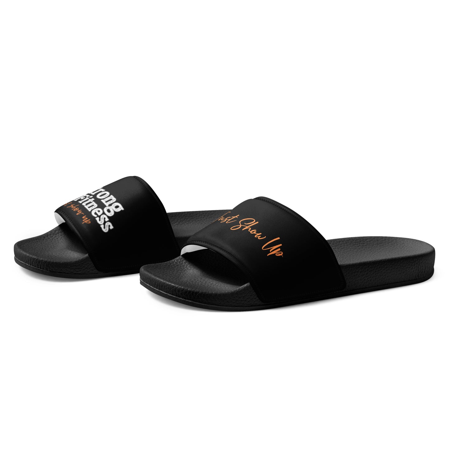 Men’s slides Black with Orange