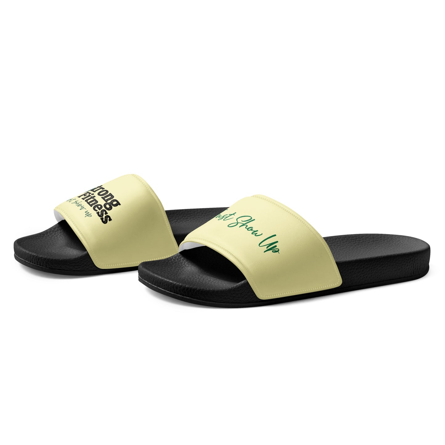 Men’s slides Yellow with Green