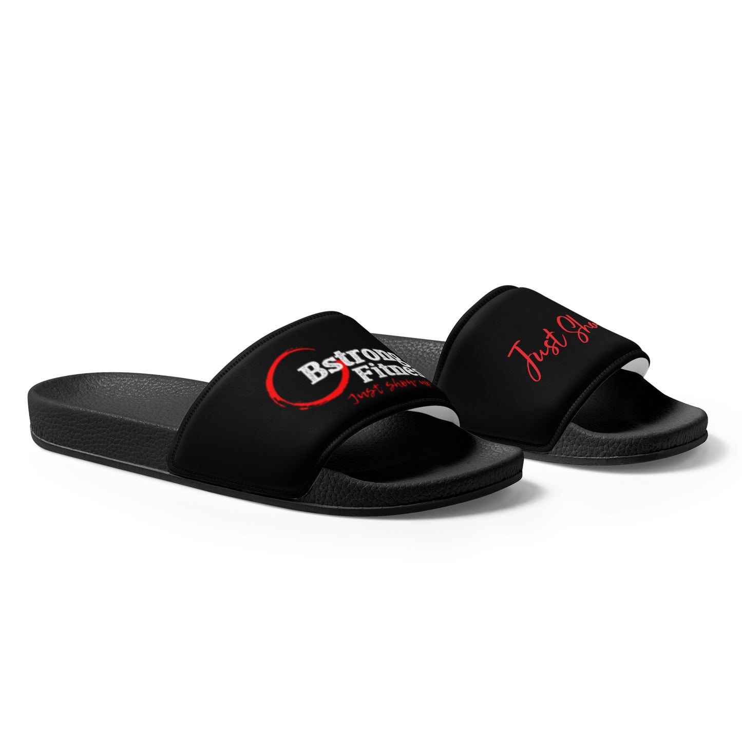 Men’s slides Black with Red