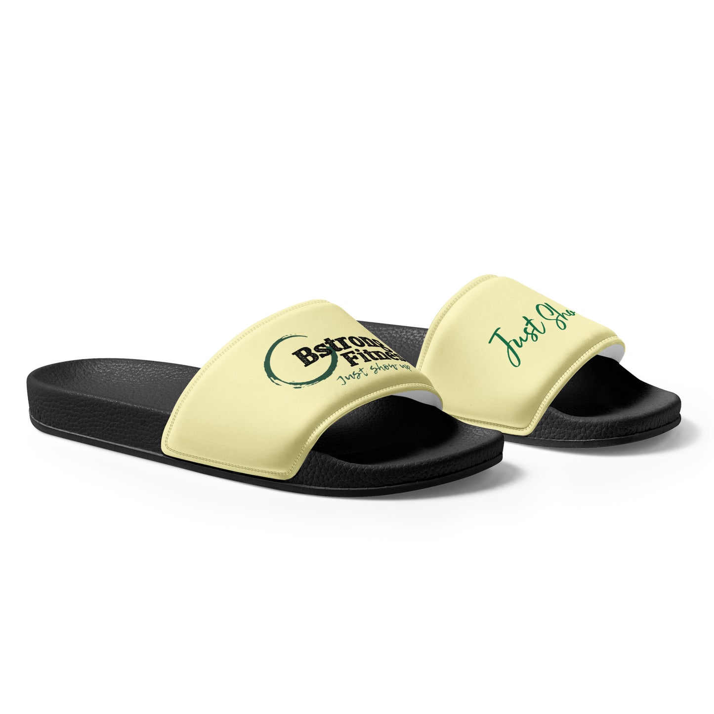 Men’s slides Yellow with Green