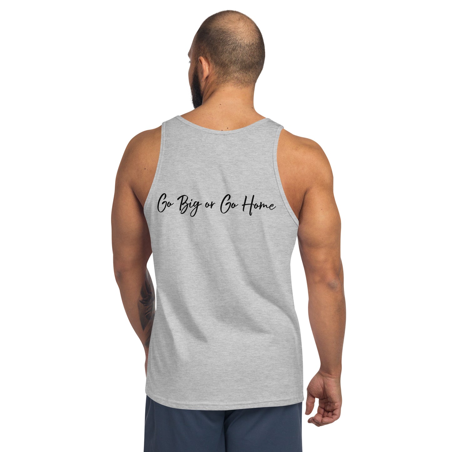 Men's Tank Top Classic Logo White Go Big or Go Home