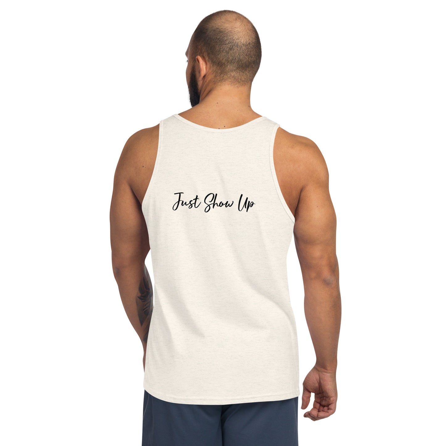 Men's Tank Top Classic Logo White Just Show Up