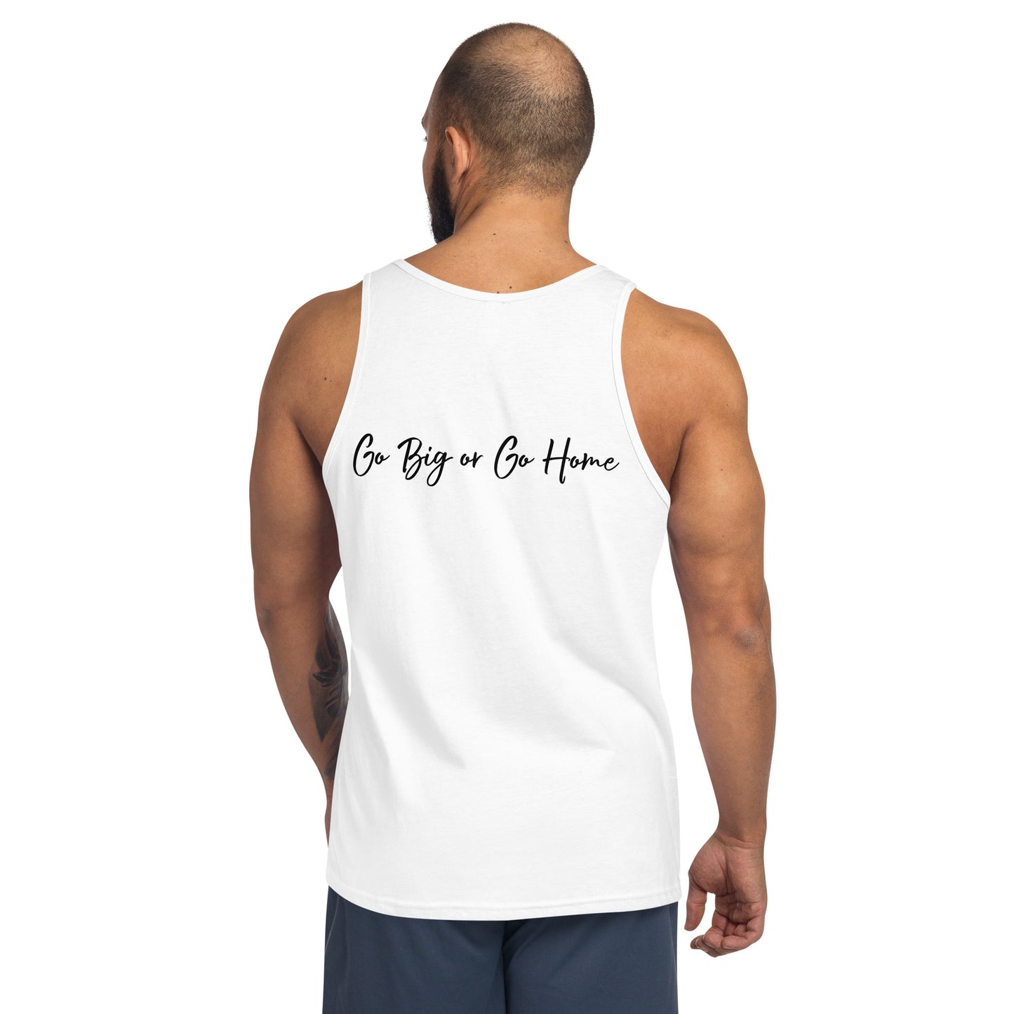 Men's Tank Top Classic Logo White Go Big or Go Home