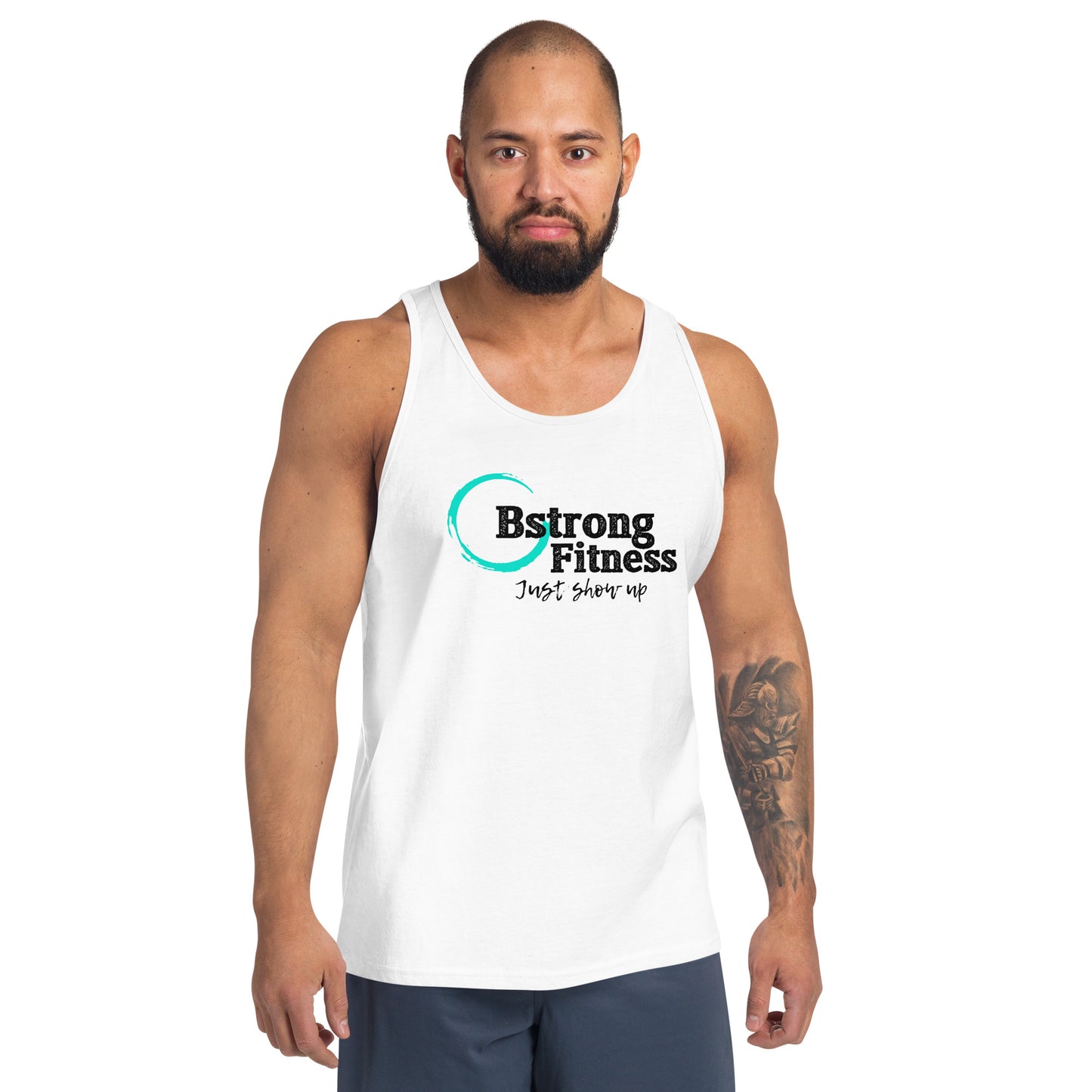 Men's Tank Top Classic Logo White Go Big or Go Home