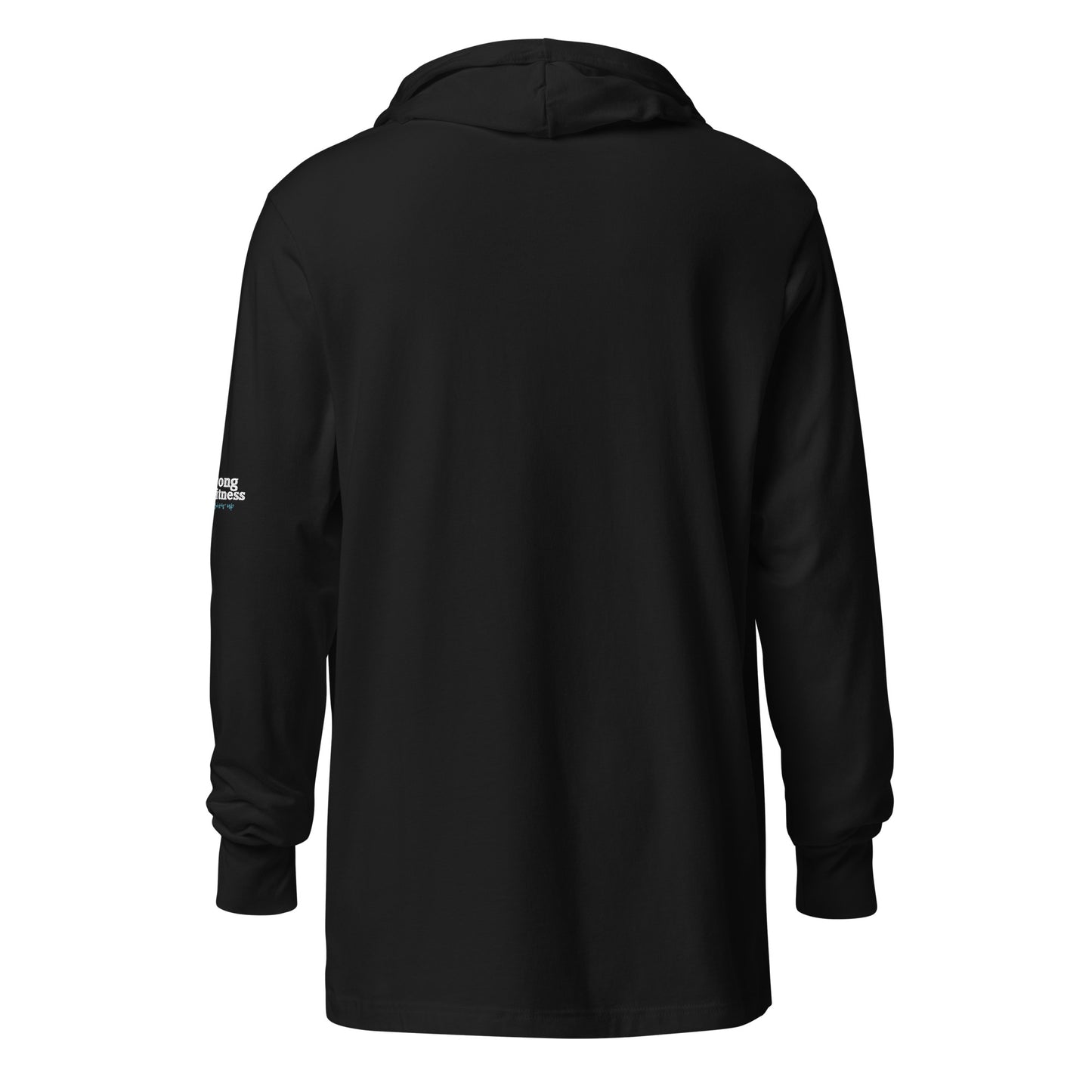 Hooded long-sleeve tee Black