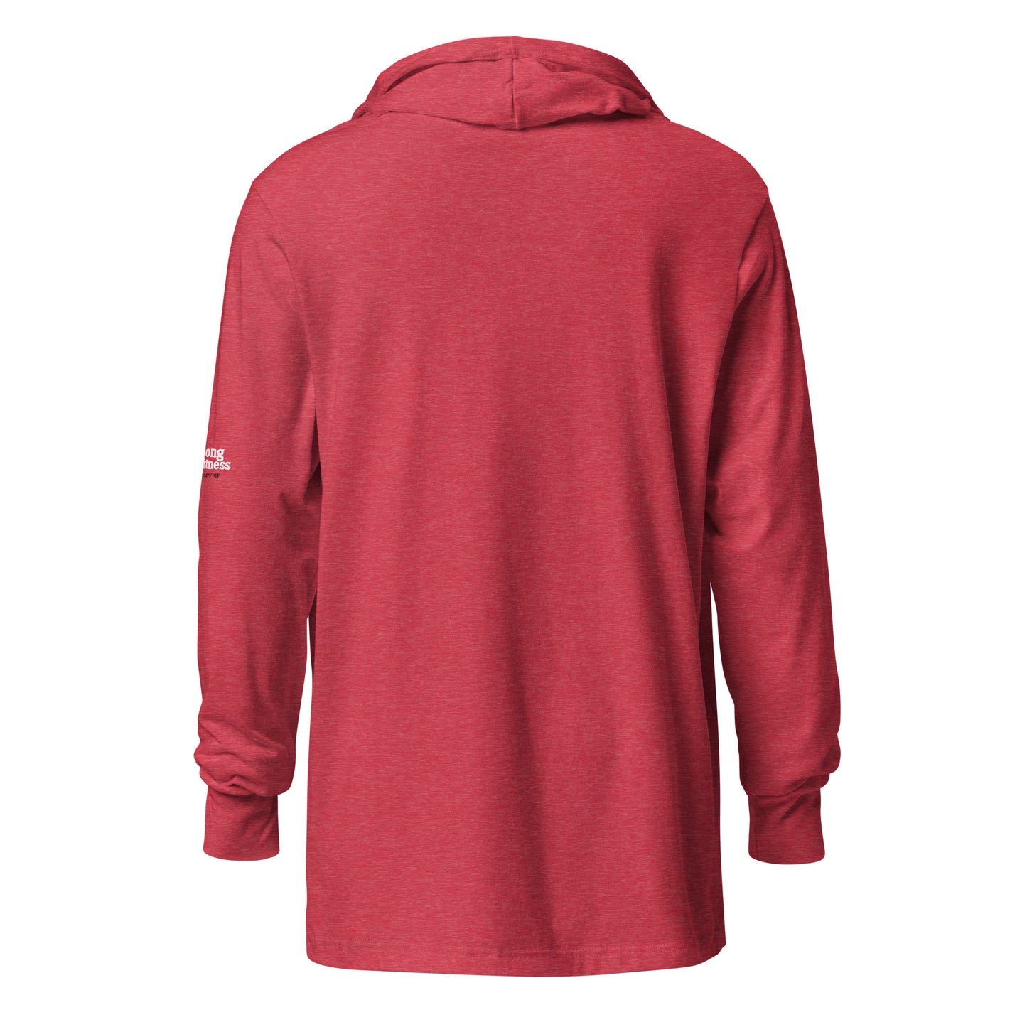 Hooded long-sleeve tee Red