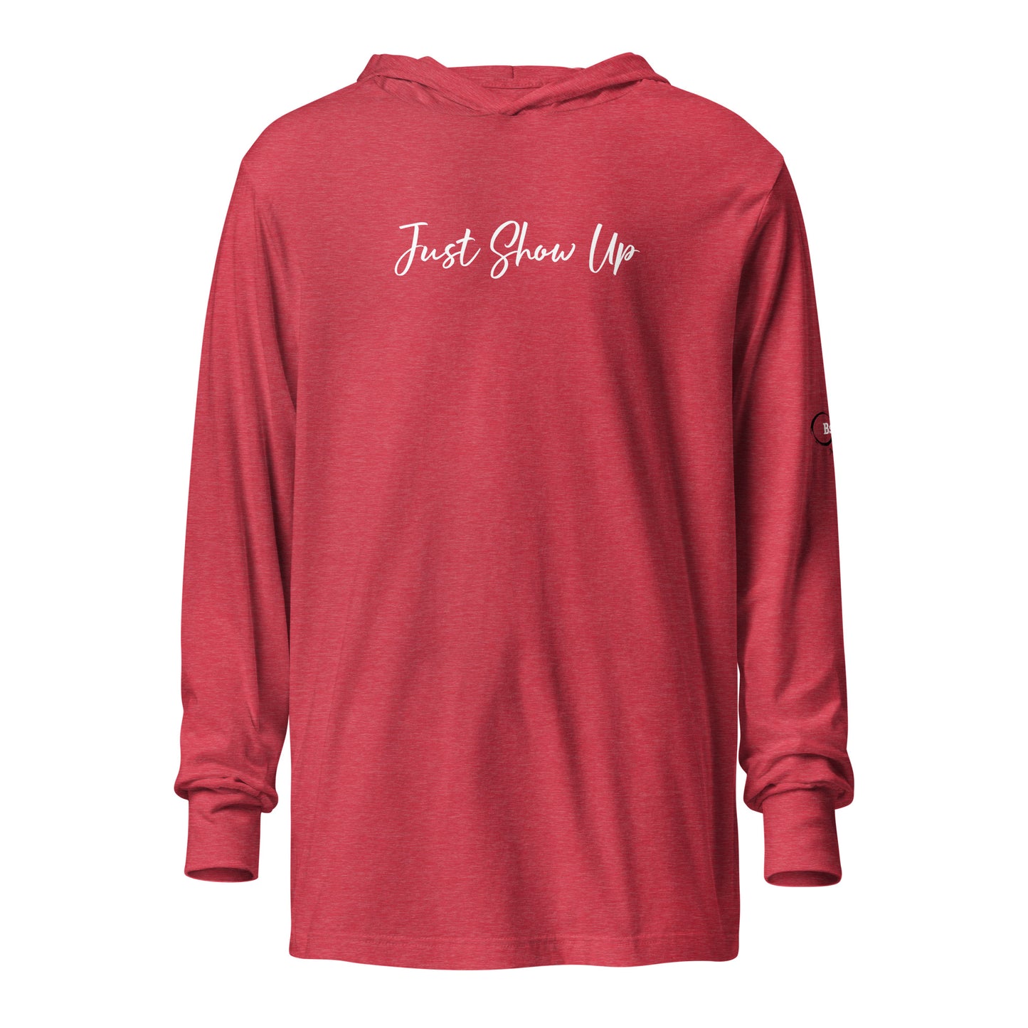 Hooded long-sleeve tee Red