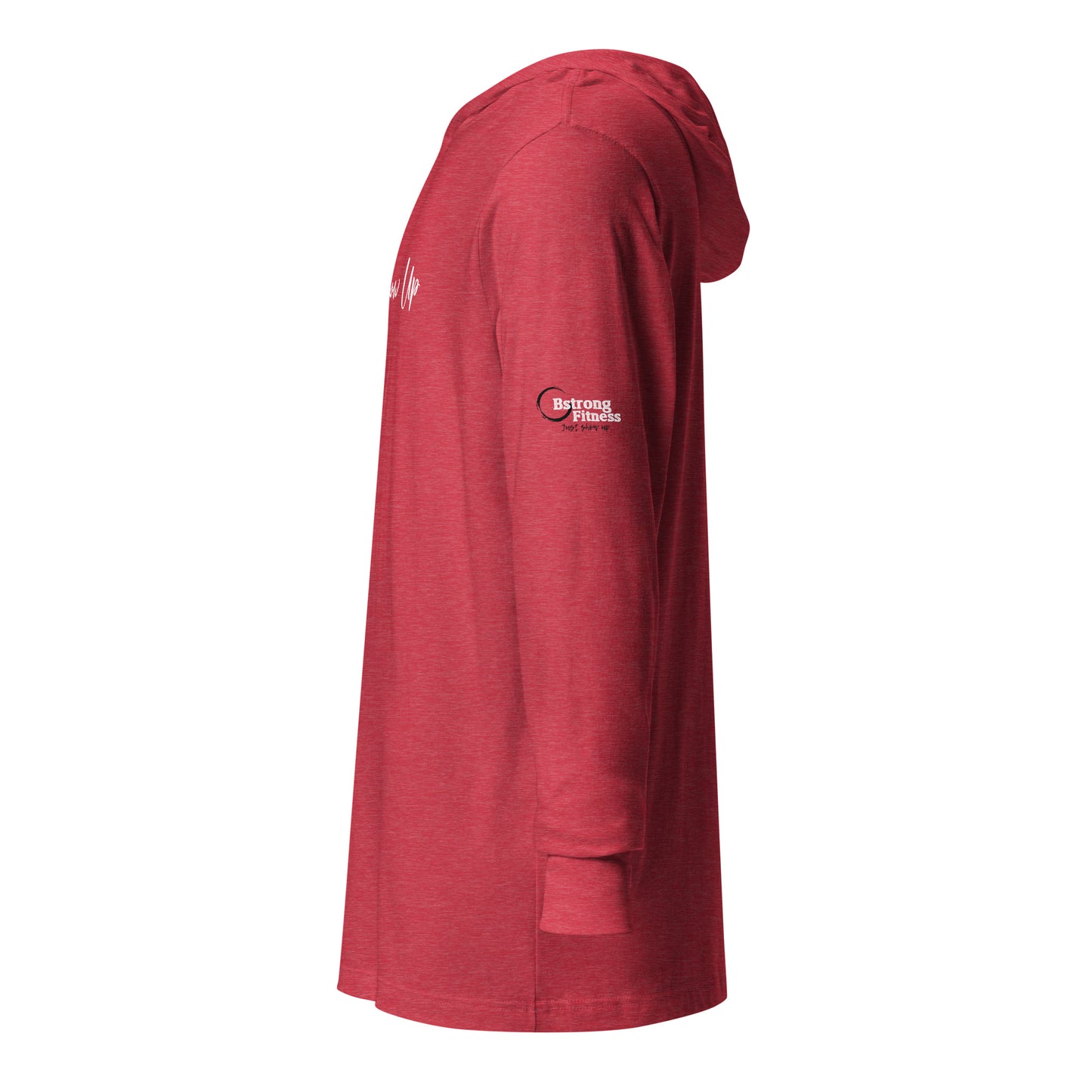 Hooded long-sleeve tee Red