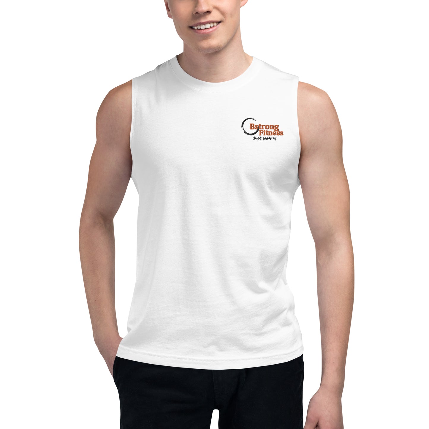 Muscle Shirt white classic logo