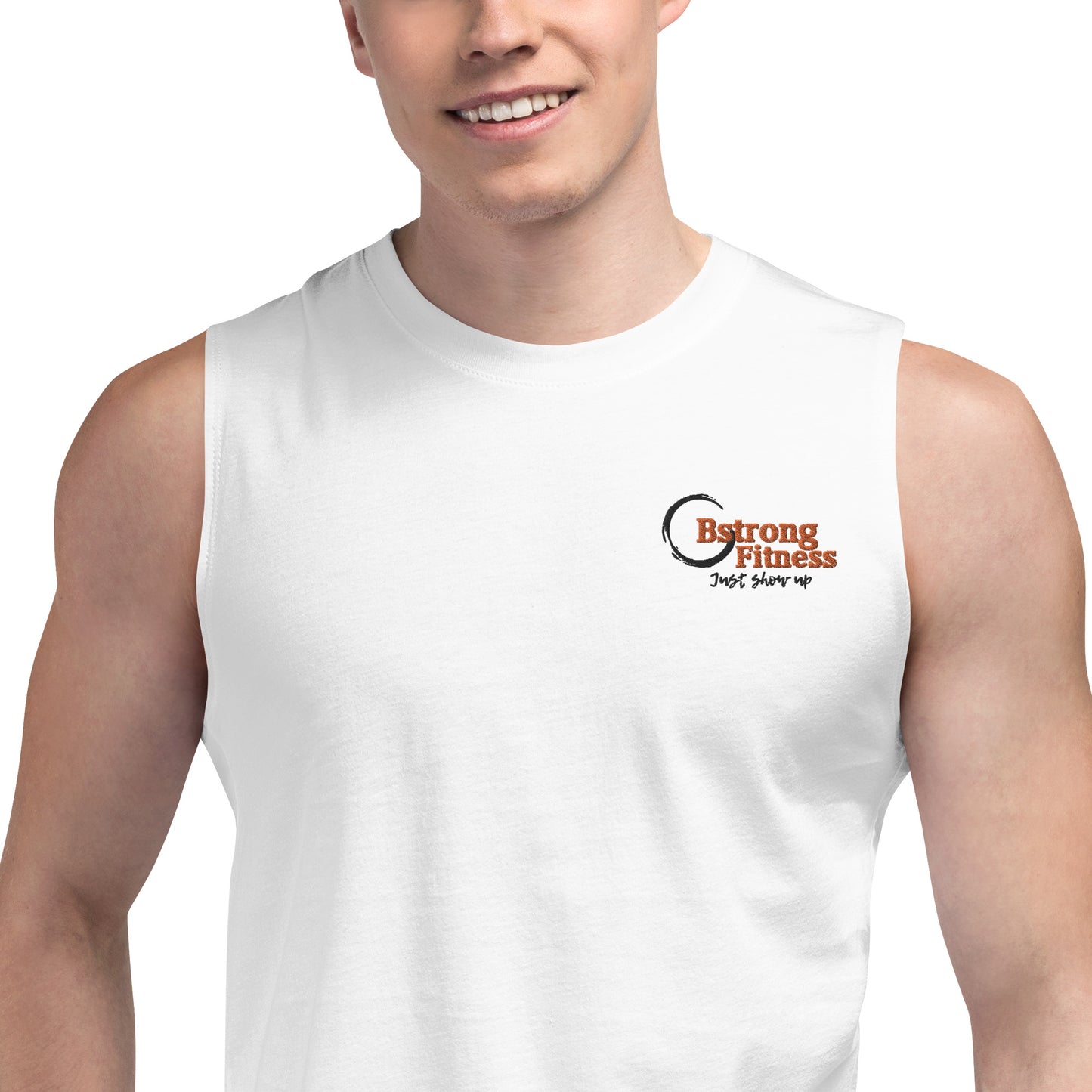 Muscle Shirt white classic logo