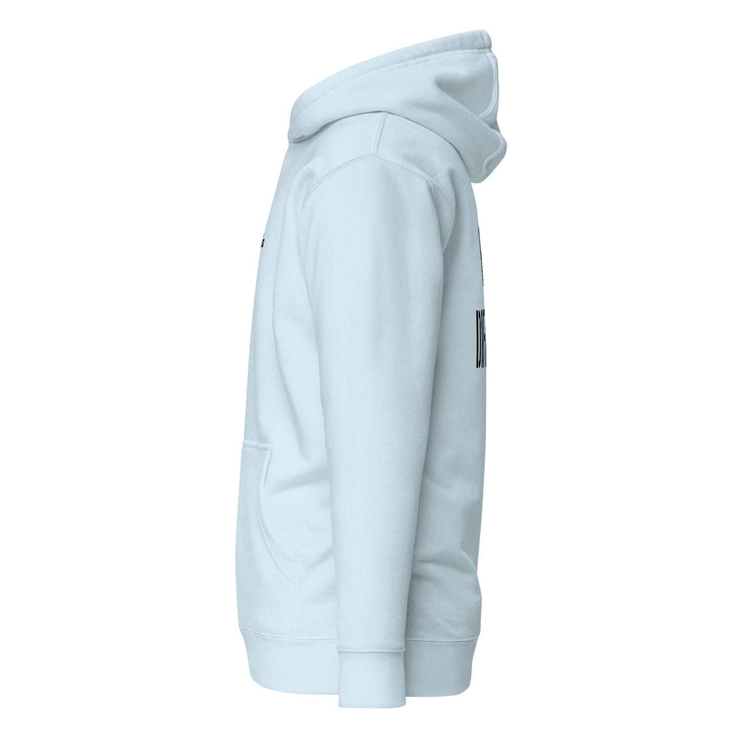 Unisex Hoodie Built Different light blue