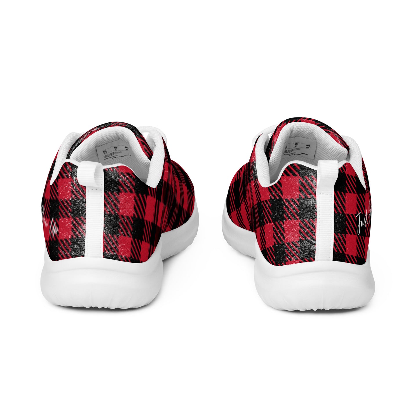 Women’s athletic shoes Red Plaid