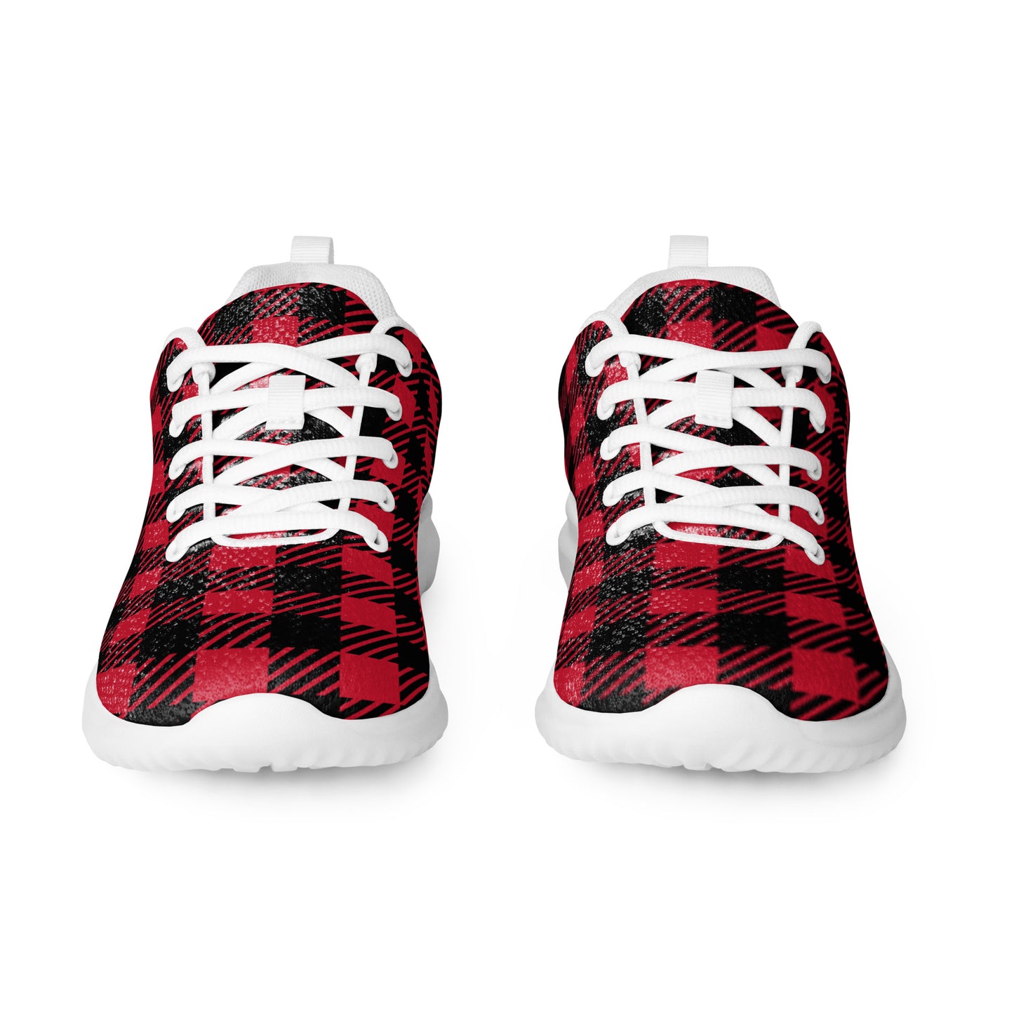 Women’s athletic shoes Red Plaid