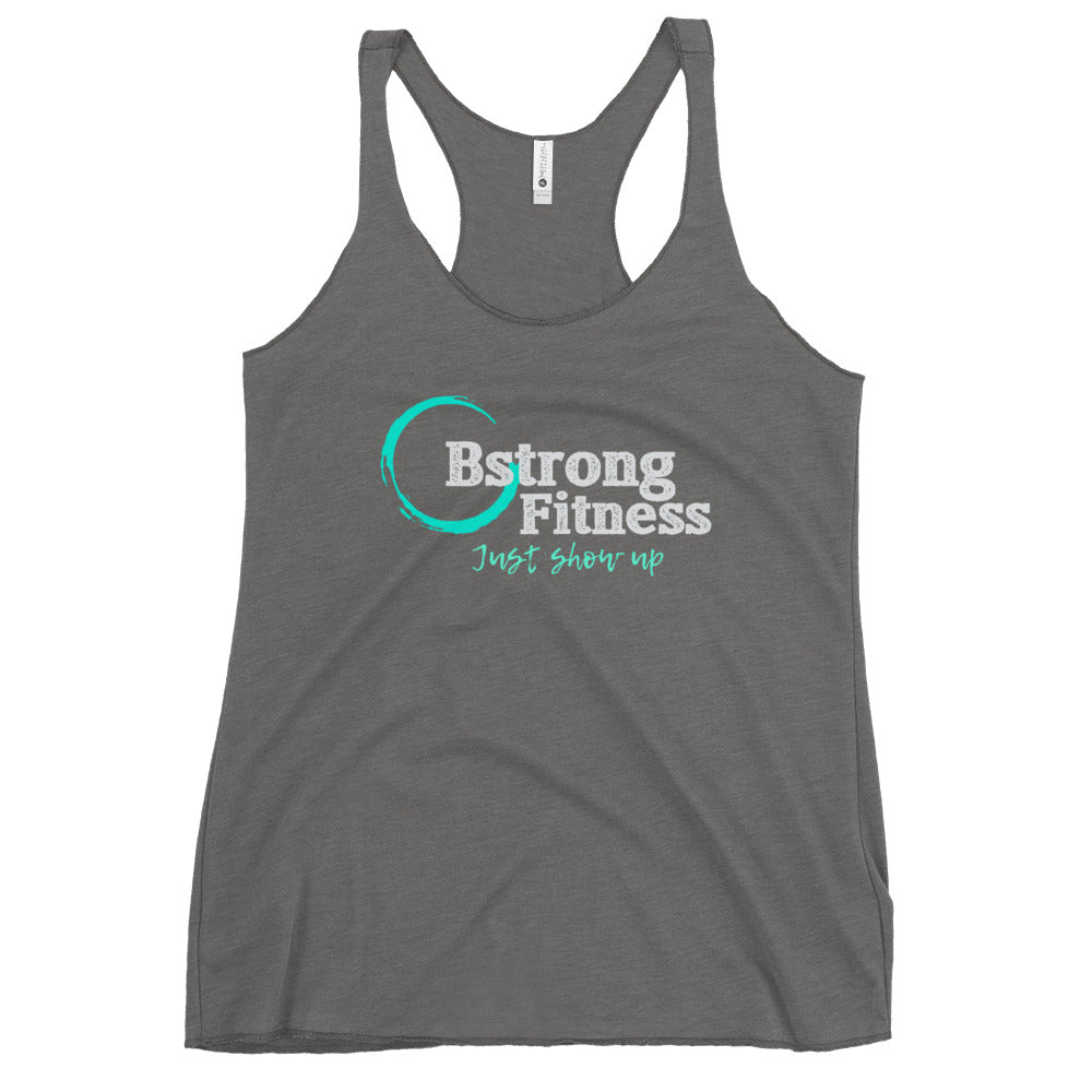 Women's Racerback Tank Classic Logo Just Show Up