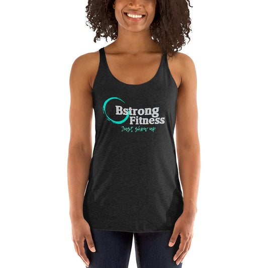 Women's Racerback Tank Classic Logo Just Show Up