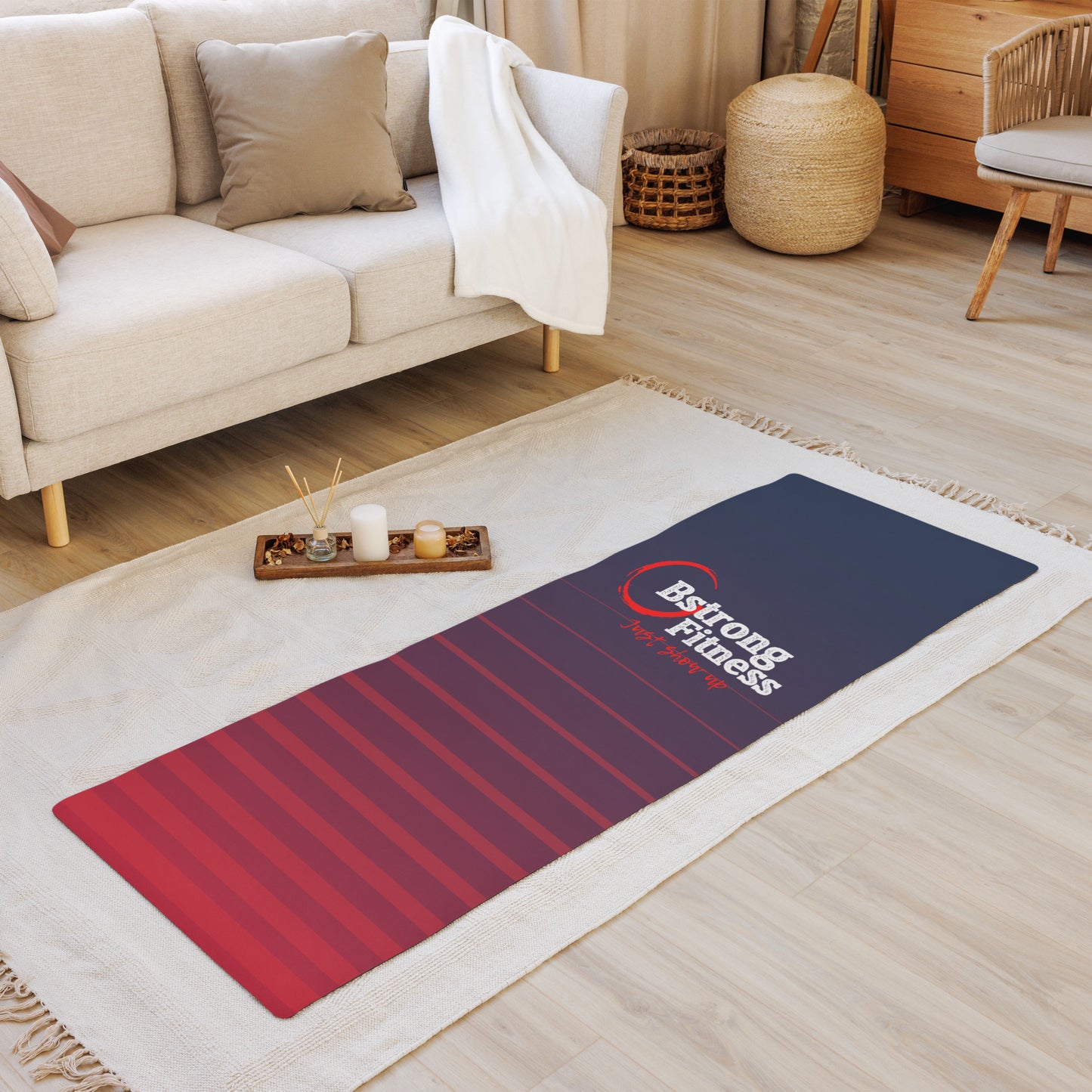 Yoga mat Red and Blue