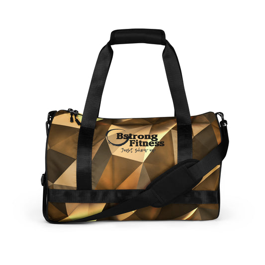 All-over print gym bag GOLD