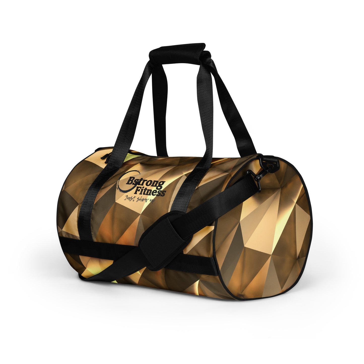 All-over print gym bag GOLD