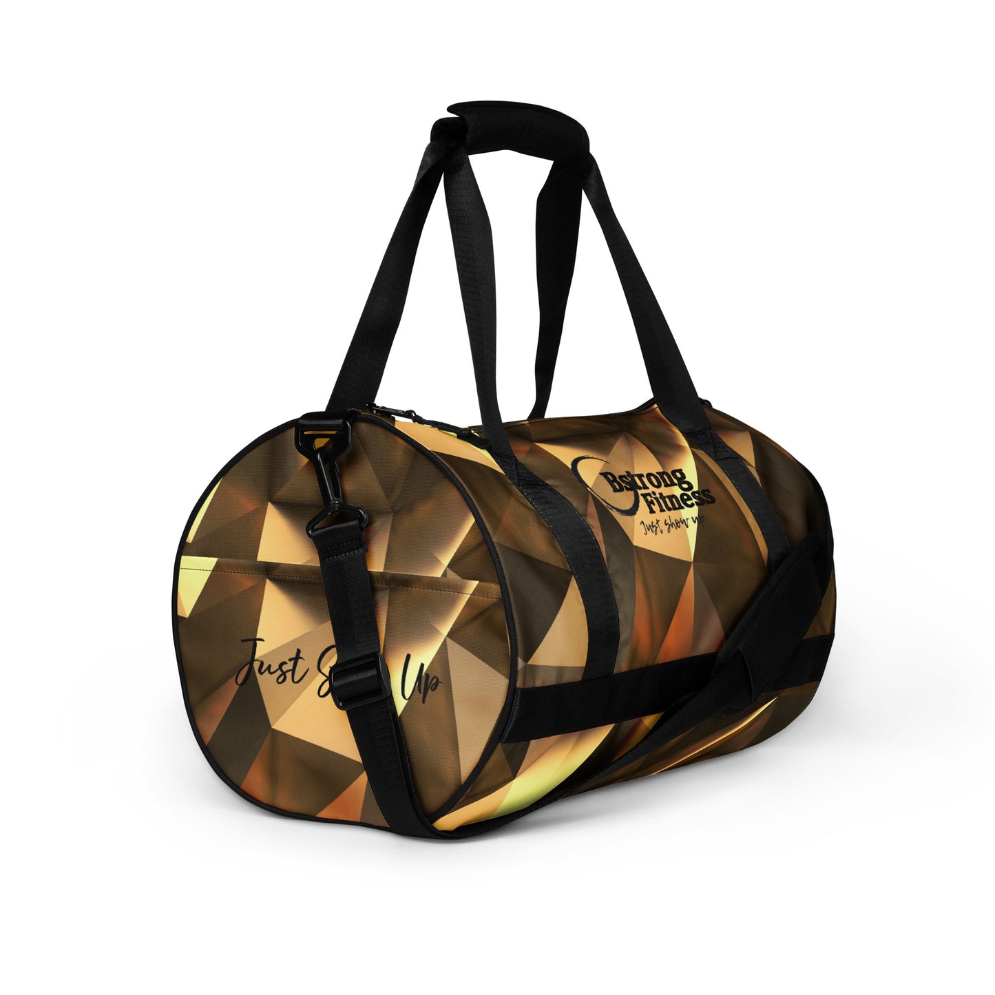 All-over print gym bag GOLD