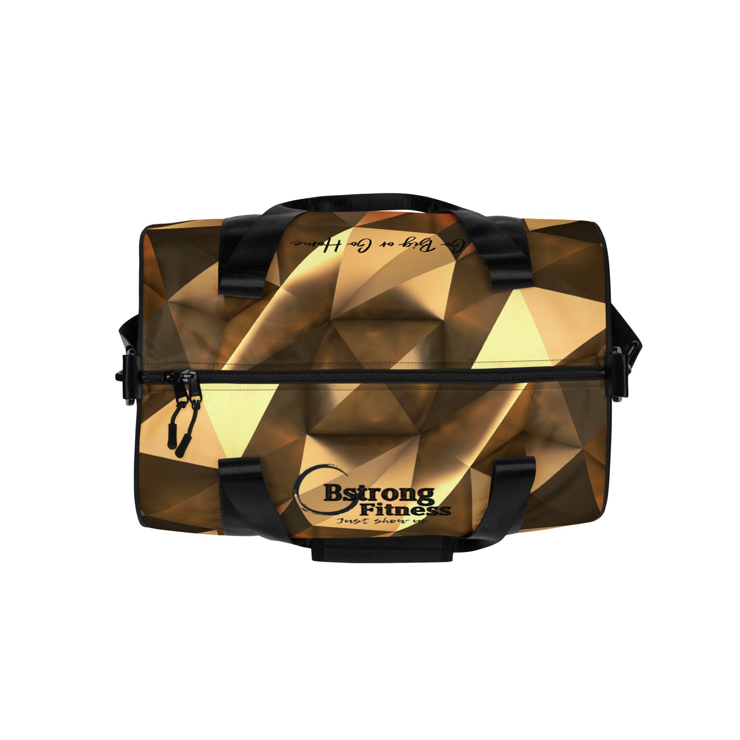 All-over print gym bag GOLD