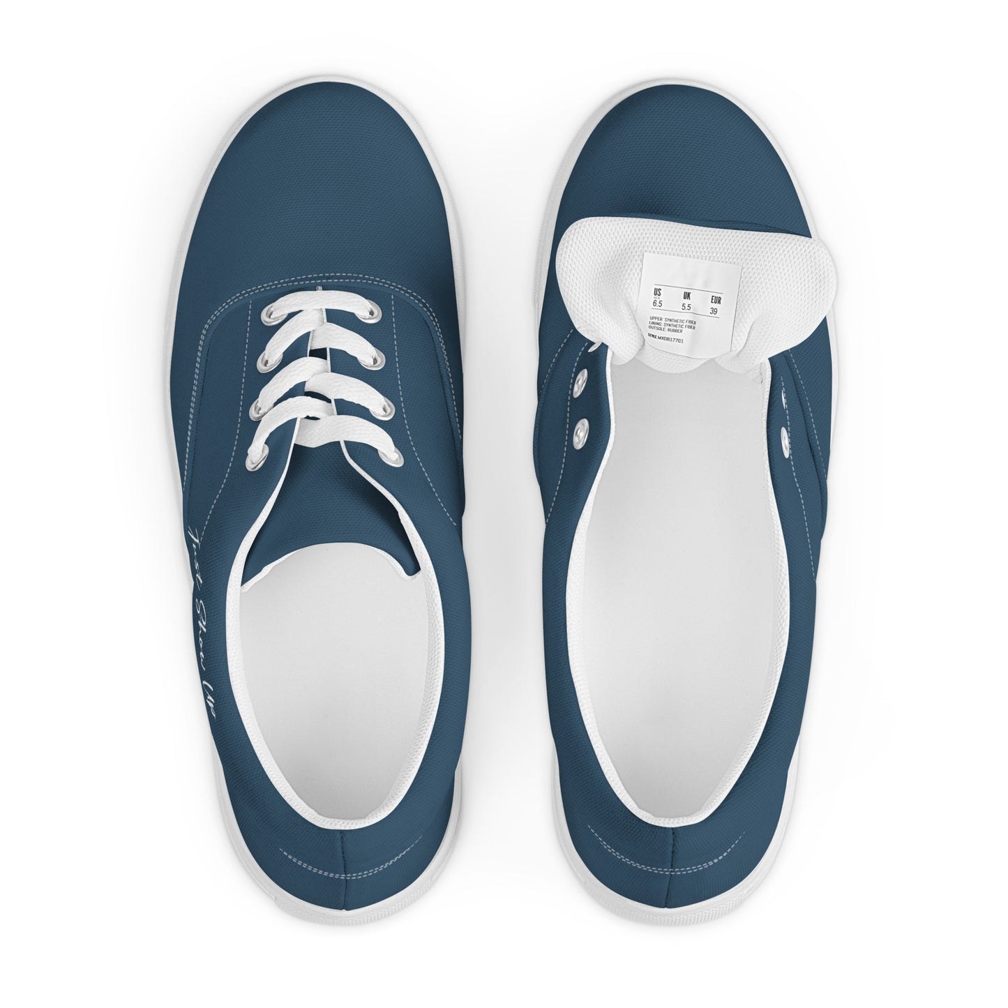 Men’s lace-up canvas shoes Dark Blue