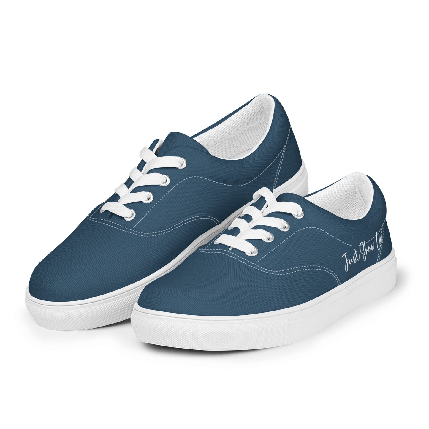 Men’s lace-up canvas shoes Dark Blue