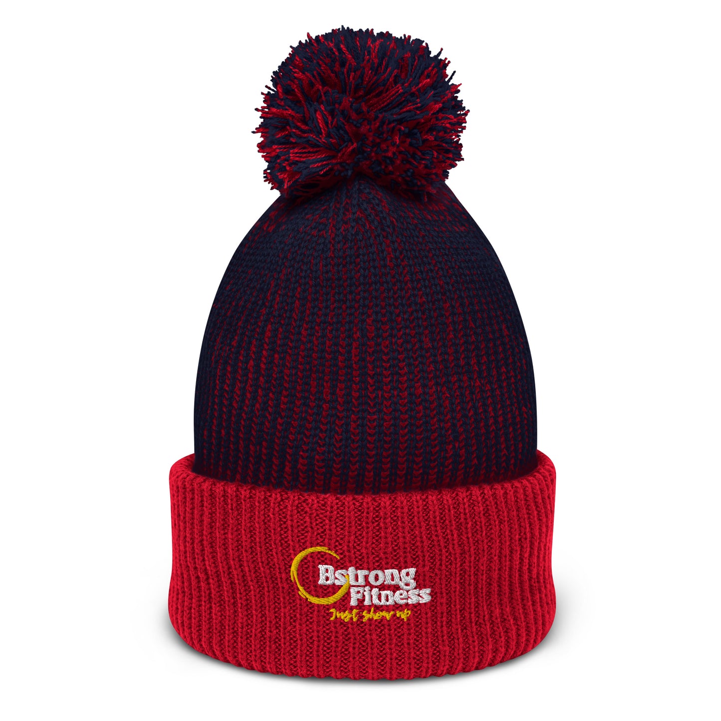 Pom-Pom Beanie Red Classic Logo