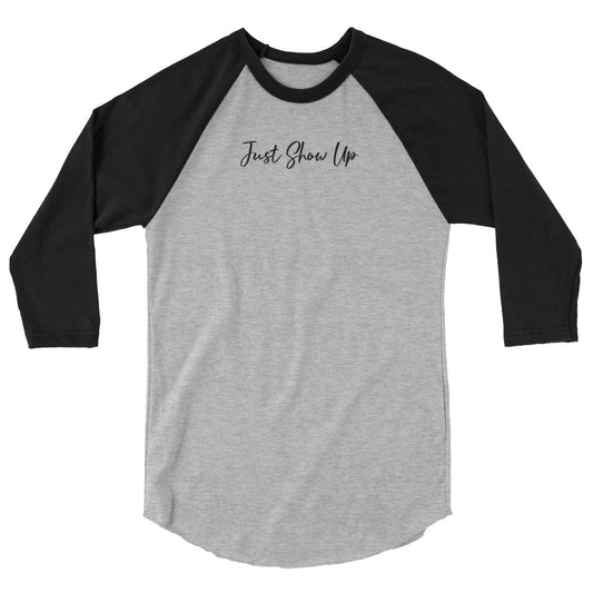 3/4 sleeve raglan shirt Black