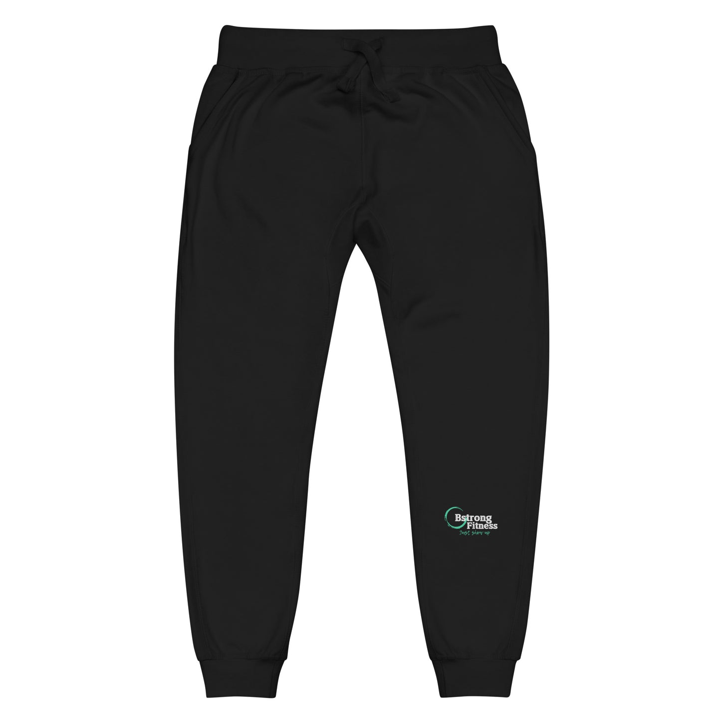 Black Unisex fleece sweatpants