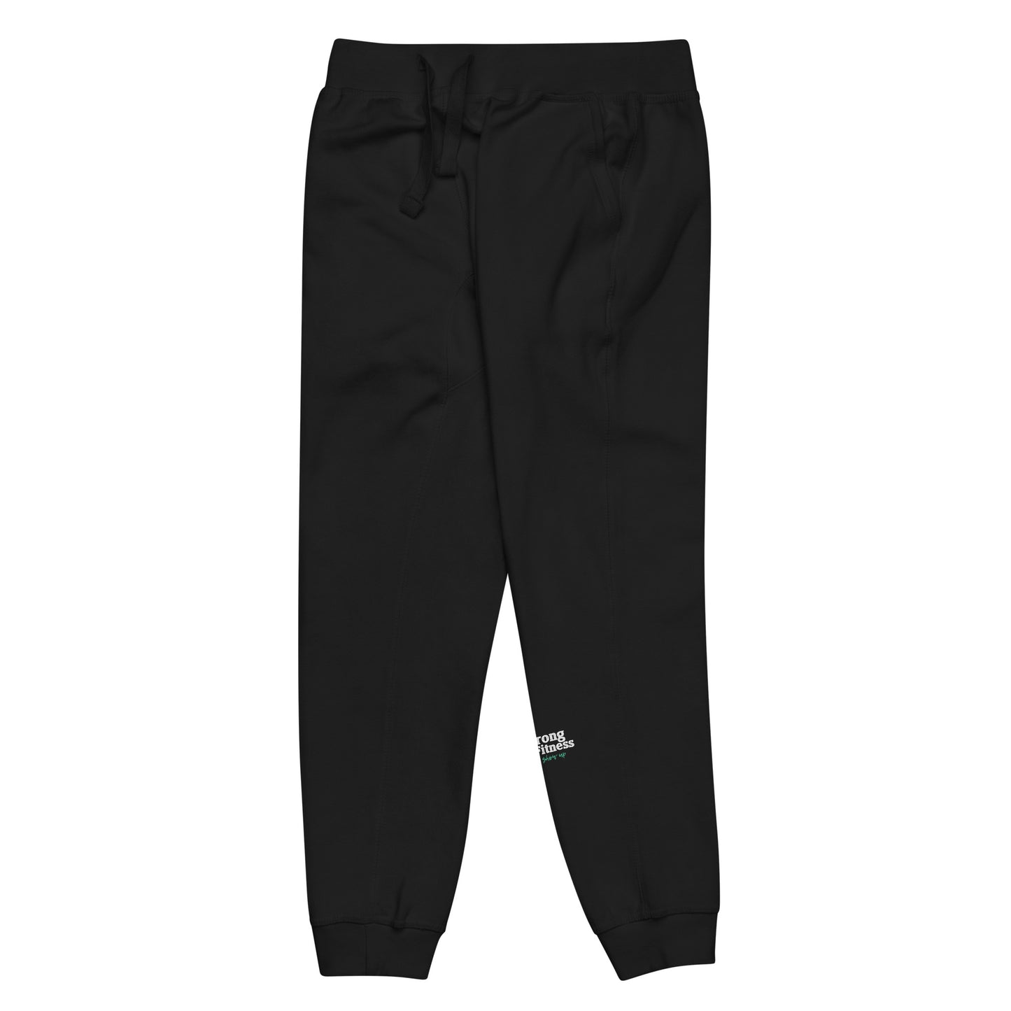 Black Unisex fleece sweatpants