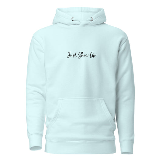 Unisex Hoodie Light Blue and White