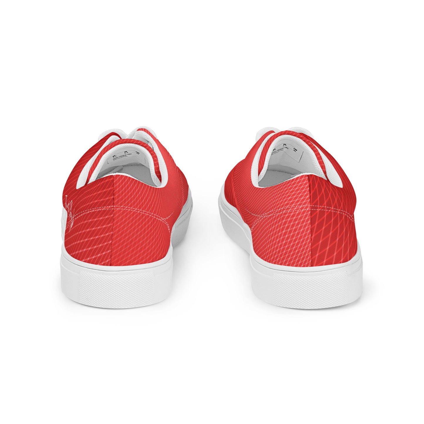 Women’s lace-up canvas shoes Red