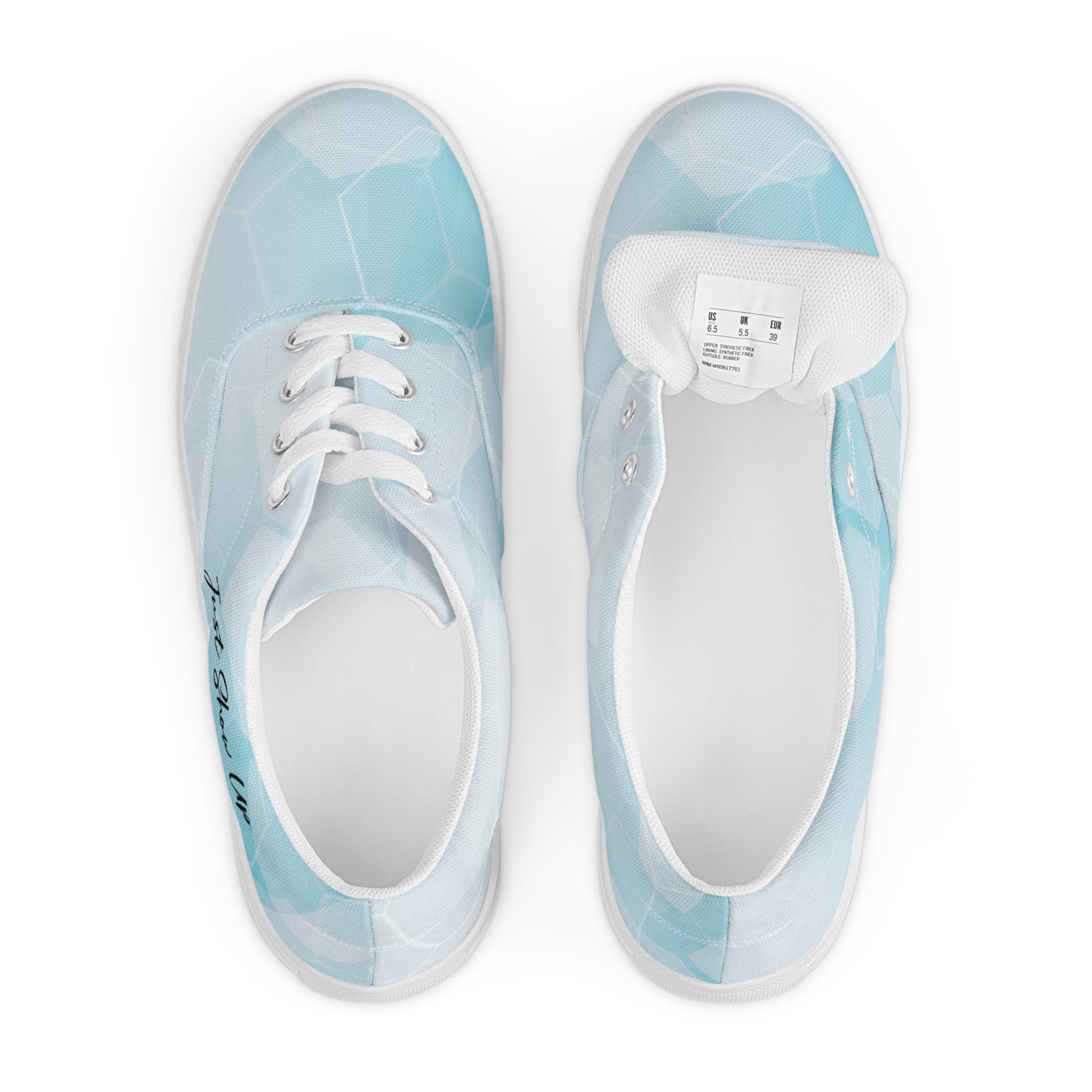 Women’s lace-up canvas shoes Blue Cloud