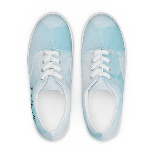 Women’s lace-up canvas shoes Blue Cloud