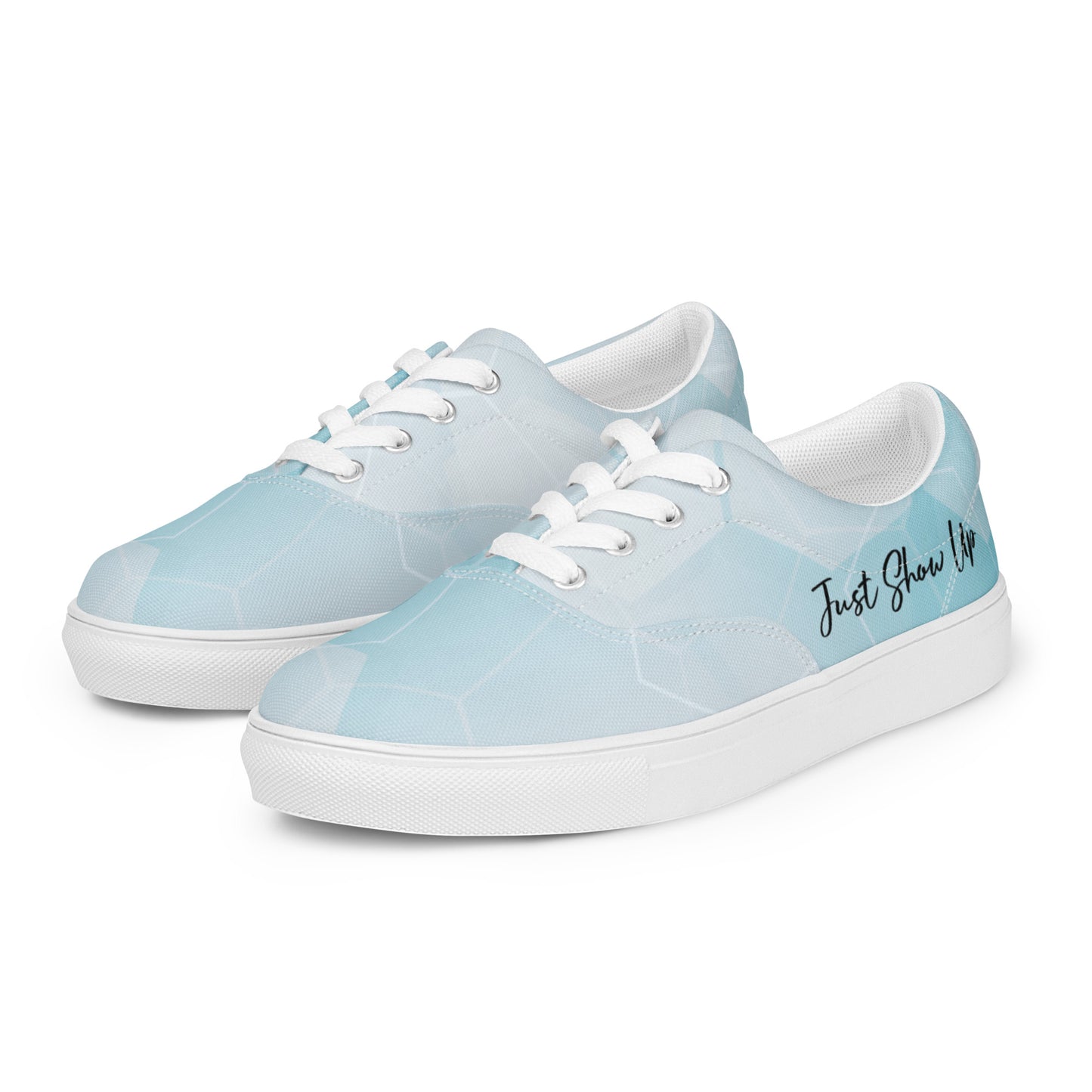 Women’s lace-up canvas shoes Blue Cloud