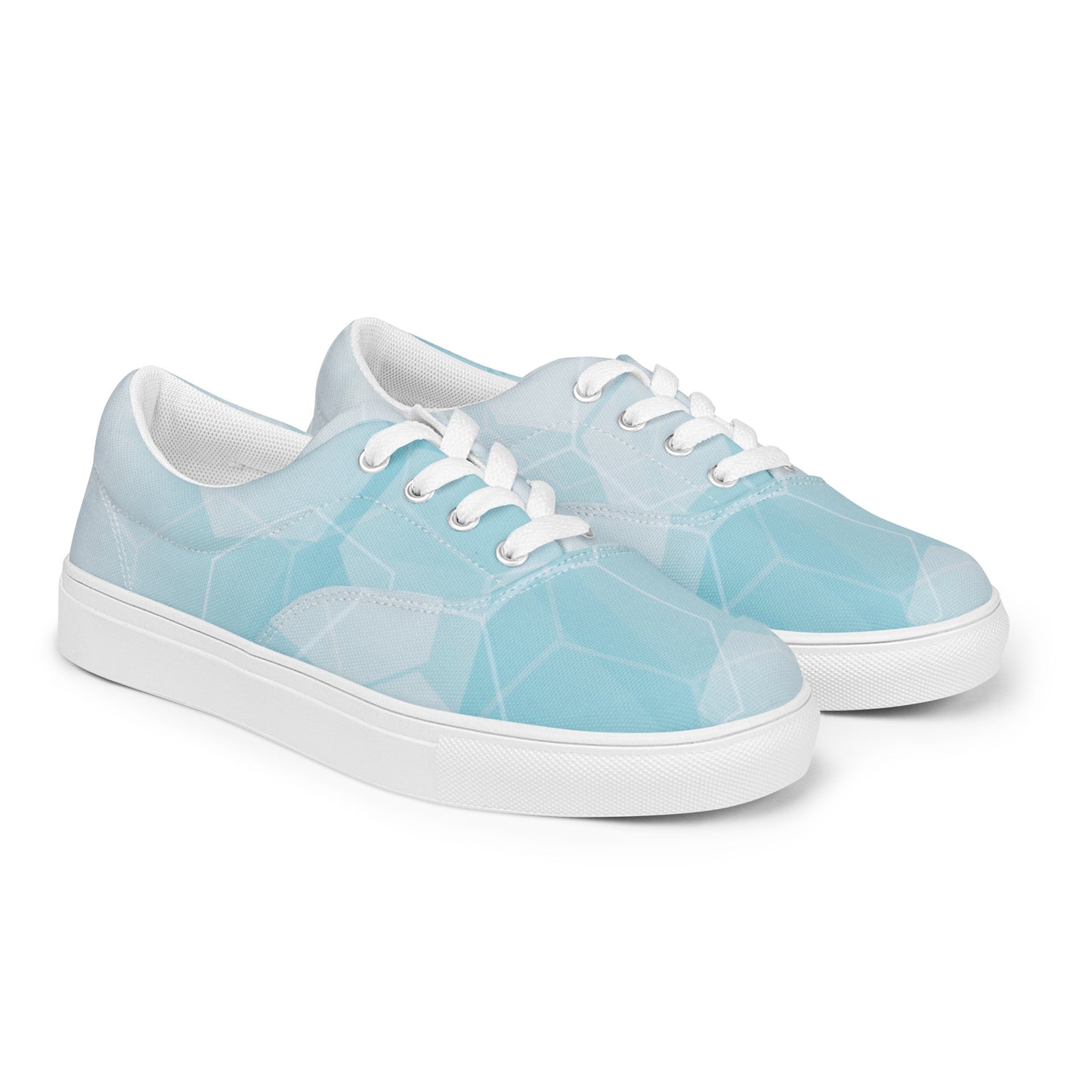 Women’s lace-up canvas shoes Blue Cloud