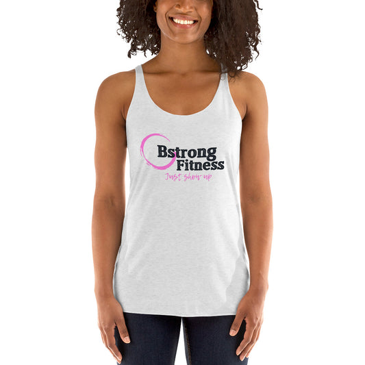 Women's White Racerback Tank Survivor