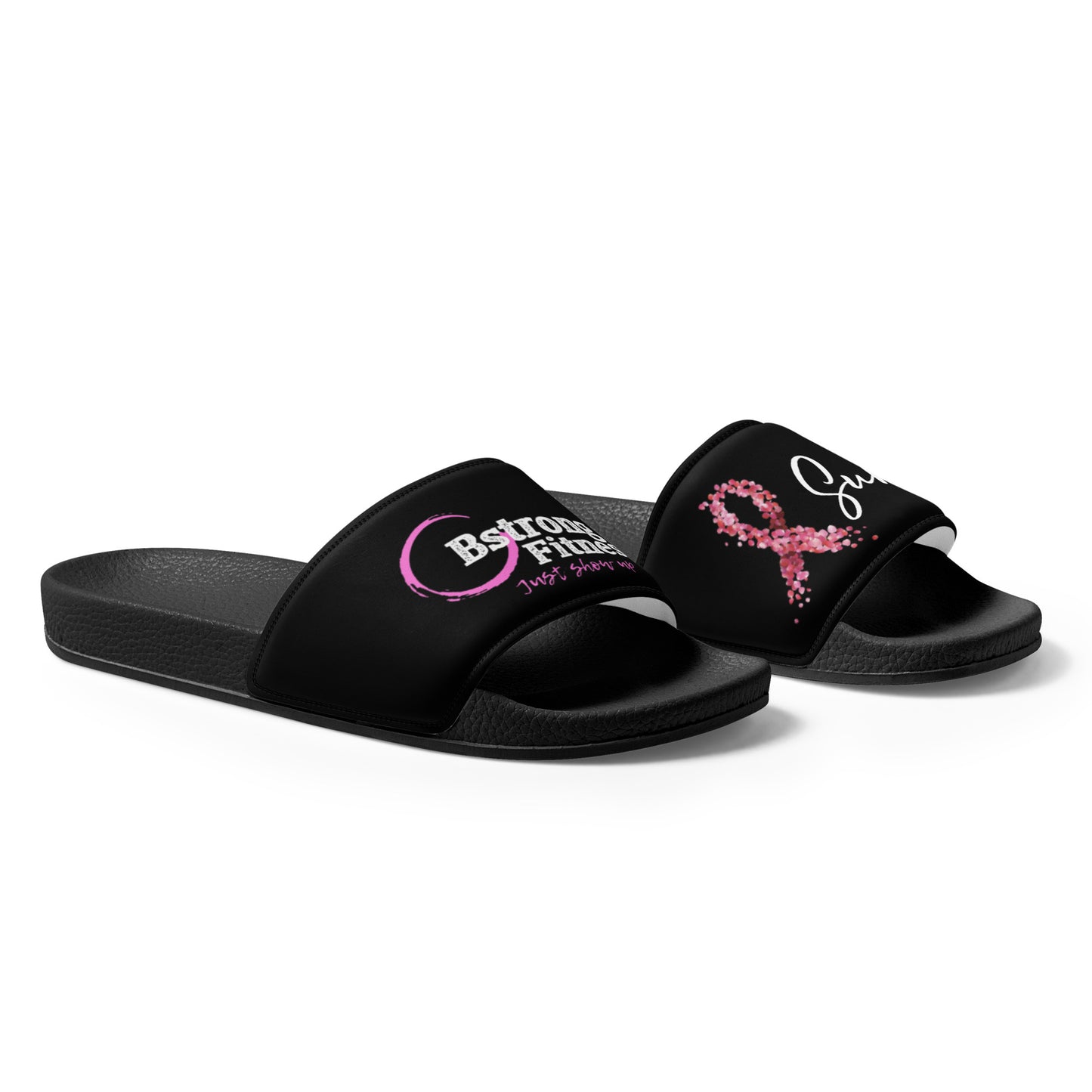 Women's slides Survivor Black